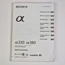 Sony Alpha A330 A380 Camera