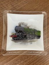 Glass Ash Tray 1960/70 Great Western Railway 6000 Class Locomotive King George V