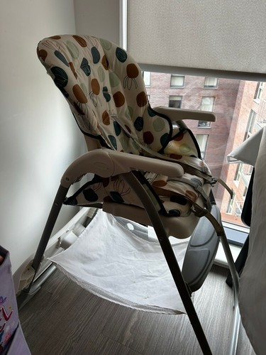 Baby high chair - baby, white/grey