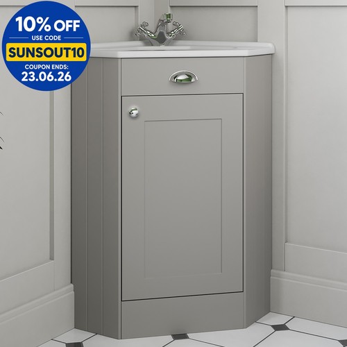 Corner bathroom vanity - vanity, unit