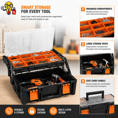 Portable tool box - box, organiser