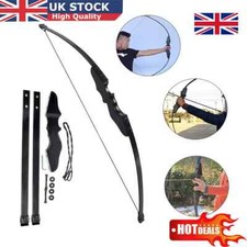 54" 40 lbs Archery Hunting Bows Recurve Compound Bow Shooting Set Right Hand UK