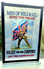 Men of Millwall glass plaque