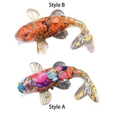 6cm Glass Carp Fish Figurine