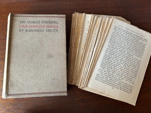 Vintage book pages
