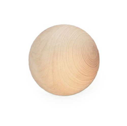 50mm wooden ball large round - wooden,
