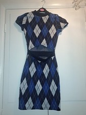 Ladies Blue H&m Cut Out Desigh
