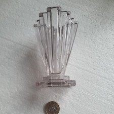 LOVELY ORIGINAL BAGLEY ART DECO PINK GLASS VASE VGC 4" NON FROSTED