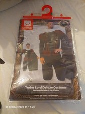 Smiffys Mens Fancy Dress - Tudor Lord / Royal  / Shakespeare Costume Medium