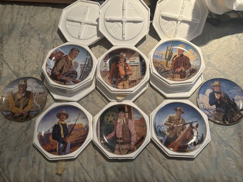 John wayne collector plates - john,