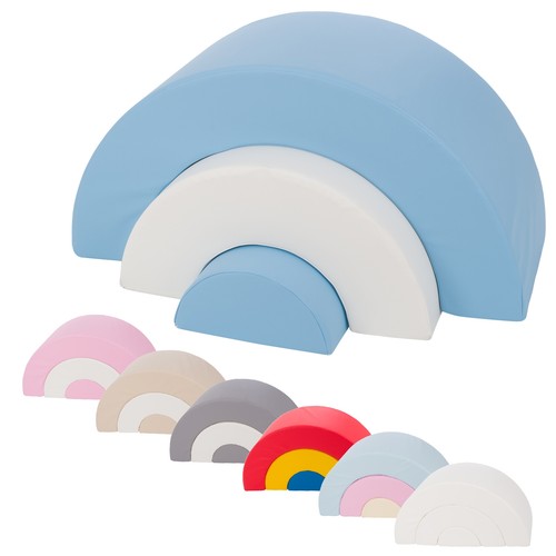 Soft play rainbow blocks - play, blocks,