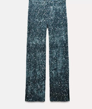Zara sequined velvet trousers