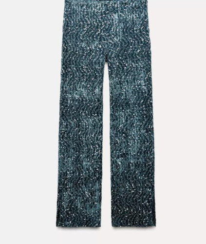 Zara sequined velvet - , trousers