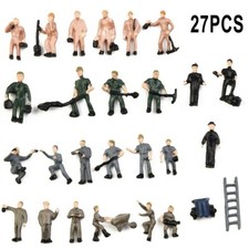 27pcs Model Railway Train People Figures HO-OO Gauge 15-22mm WORKMAN WORKMEN