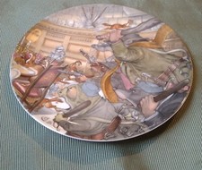 WEDGWOOD WIND IN THE WILLOWS PLATE - THE FOUR HEROES 20.5cm