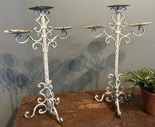 Pair of Vintage White painted