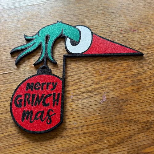 Grinch merry grinchmas wooden - grinch,