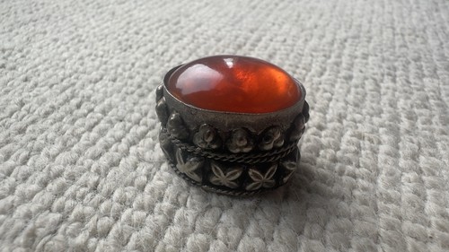 Silver snuff box - silver,
