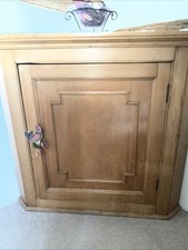 Antique Pine Corner Cupboard