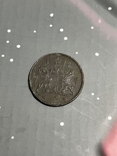 1821 St. Helena 1/2 Penny Half Penny 