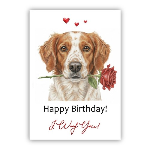 Brittany spaniel dog birthday - dog,