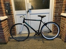 Single Speed Bike w/ Chain Tensioner Continental Tyres No Logo Wheel Back Brake