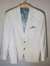 Stafford mens blue white