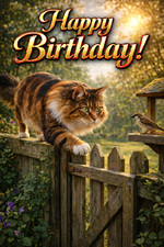Norwegian Forest Cat Birthday