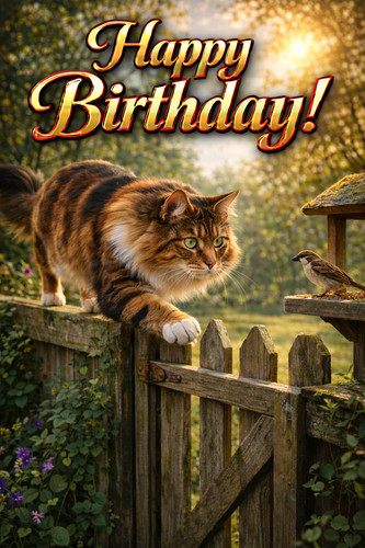 Norwegian forest cat birthday - norwegian,