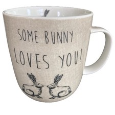 NEXT HOME Some Bunny Loves You Large Coffee Tea Ceramic Mug Free Postage