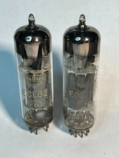 2 x Mullard ECL82 6BM8 triode
