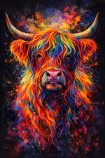 Highland Cow Portrait