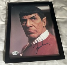 Leonard Nimoy STAR TREK Autographed 8x10 Authenticated By JSA