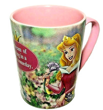 Disney Princess Mug "I Dream Of Living In A Castle Someday" Authentic Original