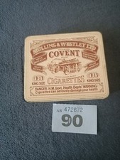 Vintage 1980s Mullins & Westerly Cigarette Tin (empty)