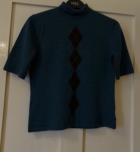 New eddie bauer teal argyle - new,