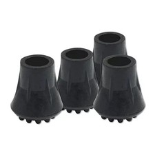 SET OF 4 HEAVY DUTY WALKING STICK RUBBER FERRULES Cane Crutch Grip Tip Ends
