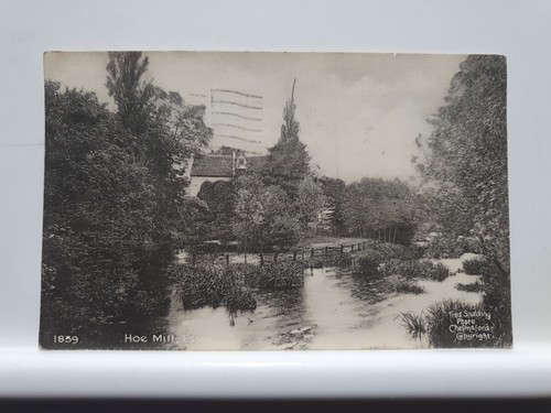 Vintage postcard hoe mill - vintage, postcard,