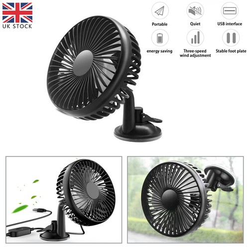 Suction cup car fan usb - suction,