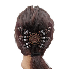 Wooden Bead Floral Resin
