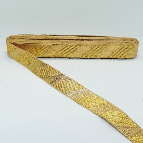 25mm gold jacquard embroidered - 25mm,