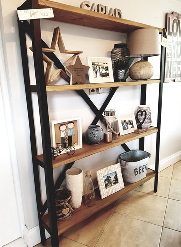 Metal shelving unit - unit,, bookcase
