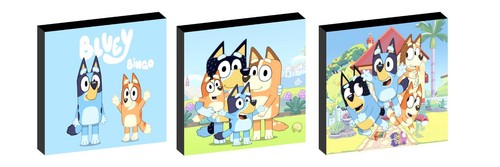 Bluey set wall art - bluey, of