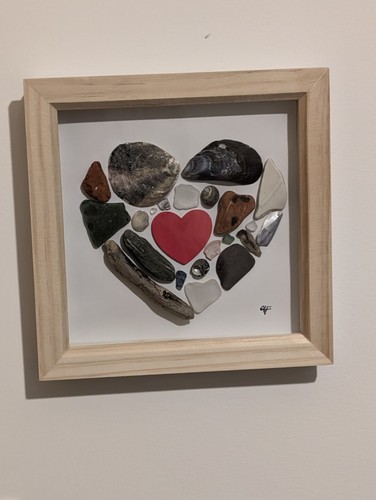 Handmade seaglass pebble - seaglass,