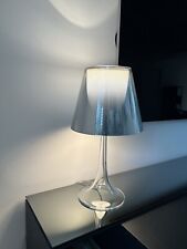 Flos Miss K dimmable lamp, clear base by Philippe Starck chrome sliver 