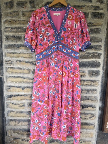 Boden pink floral maxi - maxi, dress