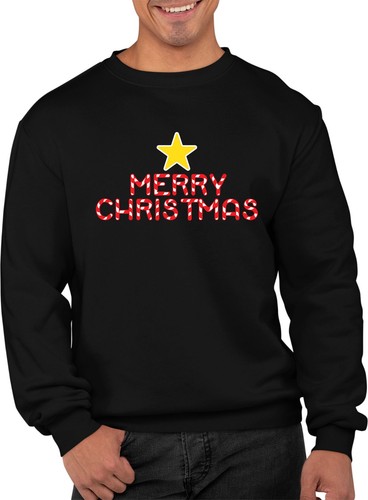 Star graphic ugly xmas jumper - star,