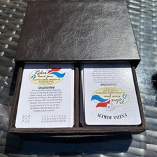 Playing Cards In Leather Brown