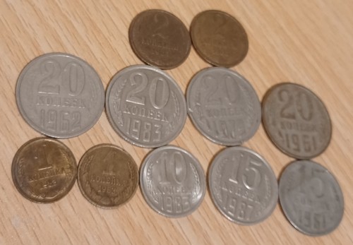Ussr kopeks coins x11 - kopeks,