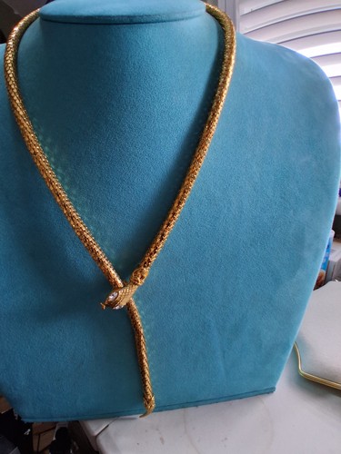 Snake belt necklace vintage - belt/necklace,